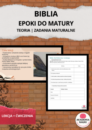epoki do matury biblia | lekcja + Ćwiczenia