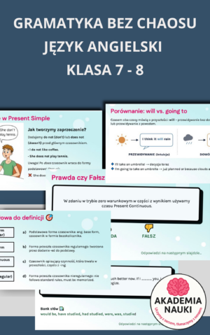 gramatyka bez chaosu jĘzyk angielski klasa 7 8
