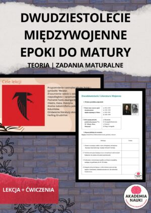 epoki do matury dwudziestolecie miĘdzywojenne | lekcja + Ćwiczenia