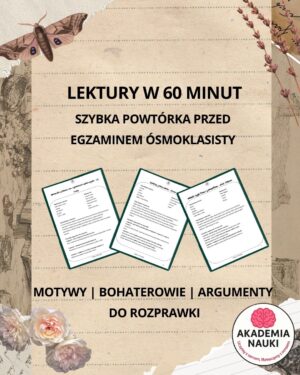 lektury w 60 minut | egzamin Ósmoklasisty