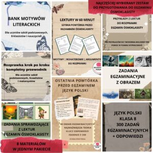 pakiet polonistyczny dla Ósmoklasisty | kompleksowa powtÓrka