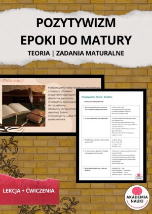 epoki do matury pozytywizm | lekcja + Ćwiczenia
