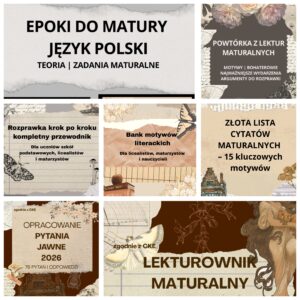 pakiet polonistyczny | poziom podstawowy + rozszerzony